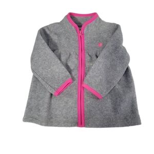 Oshkosh B'gosh   Toddler Girl 18M     Fleece Jacket    Gray & Pink